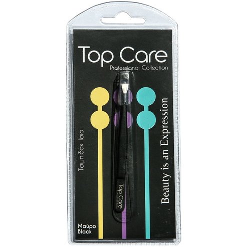 Top Care Tweezers Straight Tip 1 брой - черен